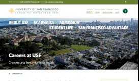 
							         Careers at USF | University of San Francisco								  
							    