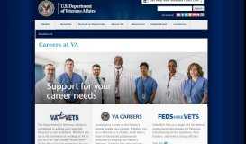 
							         Careers at VA - U.S. Department of Veterans Affairs - VA.gov								  
							    