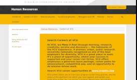 
							         Careers at VCU | Human Resources | Virginia Commonwealth University								  
							    