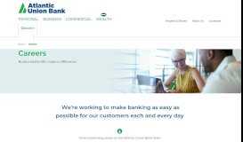 
							         Careers | Atlantic Union Bank								  
							    