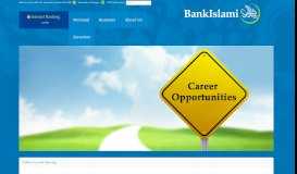 
							         Careers - BankIslami								  
							    