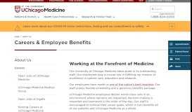 
							         Careers & Employee Benefits - UChicago Medicine								  
							    