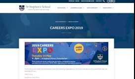 
							         Careers Expo 2019 | St Stephen's School								  
							    