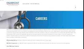 
							         Careers — Fairmont Regional Medical Center								  
							    
