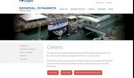 
							         Careers - General Dynamics Electric Boat								  
							    