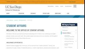 
							         Careers in Medicine - Student Affairs, School of Medicine, UCSD								  
							    