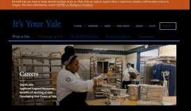 
							         Careers | It's Your Yale - Yale University								  
							    