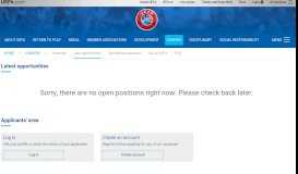 
							         Careers - Job opportunities - Inside UEFA – UEFA.com								  
							    