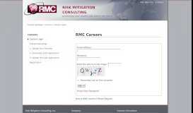 
							         Careers Login - RMC								  
							    