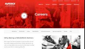 
							         Careers - MAVERICK Technologies								  
							    