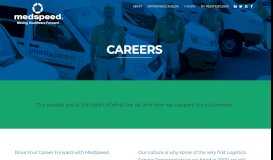 
							         Careers | MedSpeed 2019: Transforming Medical Courier ...								  
							    
