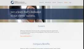 
							         Careers - Millennium Information Services - Insurance ...								  
							    