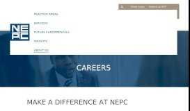 
							         Careers - NEPC								  
							    