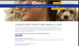 
							         Careers | Noah's Ark Animal Clinics | Greater Cincinnati Veterinarians								  
							    