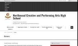 
							         Careers - Northmead Creative and Performing Arts High School								  
							    