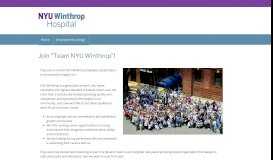
							         Careers | NYU Winthrop Hospital								  
							    