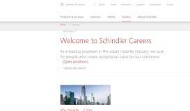 
							         Careers & Open Positions | Schindler Group								  
							    
