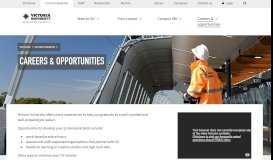 
							         Careers & opportunities | Victoria University | Melbourne Australia								  
							    