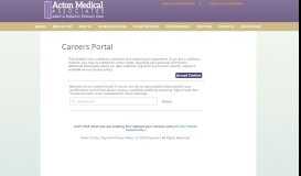 
							         Careers Portal - Acton MedicalActon Medical								  
							    