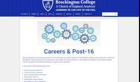 
							         Careers & Post-16 | Brockington College								  
							    