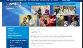 
							         Careers - RF for SUNY								  
							    