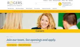 
							         Careers :: Rogers Behavioral Health								  
							    