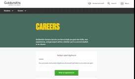 
							         Careers Service | Goldsmiths, University of London								  
							    