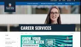 
							         Careers Service - University of Adelaide								  
							    
