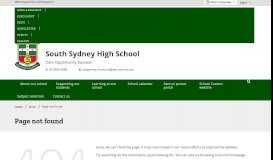 
							         Careers - South Sydney High School								  
							    
