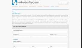 
							         Careers - Southeastern Nephrology								  
							    