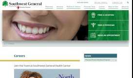 
							         Careers | Southwest General Health Center								  
							    