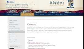 
							         Careers | St Stephen's Catholic College, Mareeba								  
							    