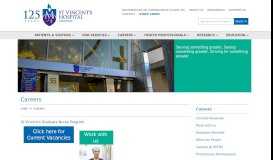 
							         Careers - St Vincent's Hospital Melbourne								  
							    