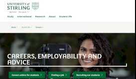 
							         Careers | Student life | University of Stirling								  
							    