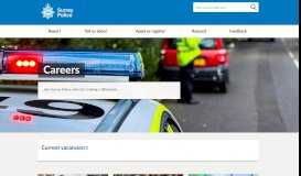 
							         Careers | Surrey Police								  
							    
