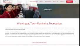 
							         Careers - Tech Mahindra Foundation								  
							    
