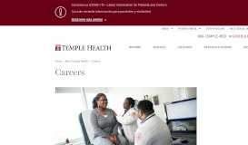 
							         Careers | Temple Health								  
							    