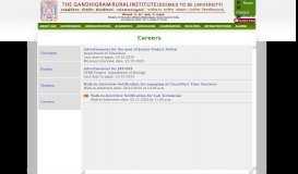 
							         Careers - The Gandhigram Rural Institute - Deemed University								  
							    