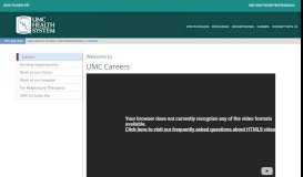 
							         Careers - UMC Health System								  
							    