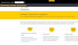 
							         Careers - University Human Resources - University of Iowa								  
							    
