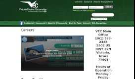 
							         Careers | Victoria Electric Cooperative								  
							    