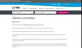 
							         Careers - VOX Cinemas								  
							    