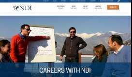 
							         Careers with NDI | National Democratic Institute								  
							    