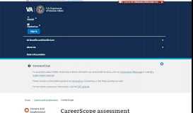 
							         CareerScope Assessment | Veterans Affairs - VA.gov								  
							    