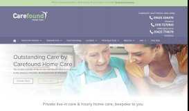 
							         Carefound Home Care: Live-In Care & Hourly Care								  
							    