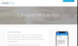 
							         Caregiver Mobile App - AxisCare Home Care Software								  
							    