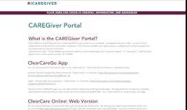 
							         CAREGiver Portal - caregiver-place								  
							    