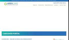 
							         Caregiver Portal - Home Care by ApexCare								  
							    