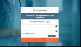 
							         Caregiver Portal | Login - HHAeXchange								  
							    