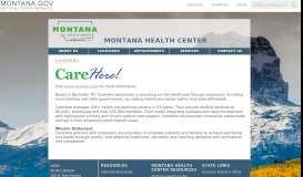 
							         CareHere - Montana Health Center - Montana.gov								  
							    